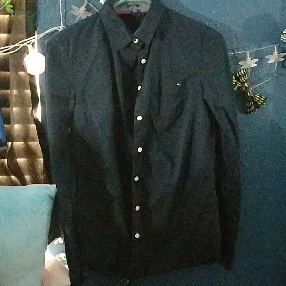 Navy button up - Picture 2 of 4